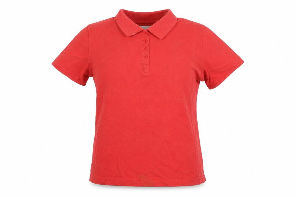 Ping Collection Women's Red Polo Top - Casual Short Sleeve Size 12