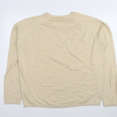 Cottonfield Men's Beige XL V-Neck Pullover Jumper