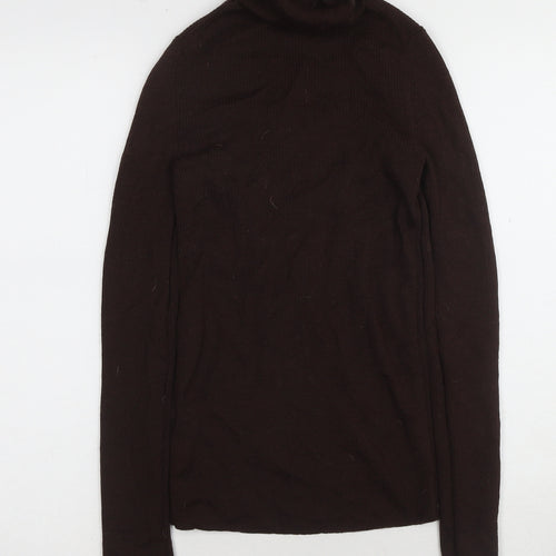UNIQLO Women's Brown Wool Knit Long Sleeve Top - Size S