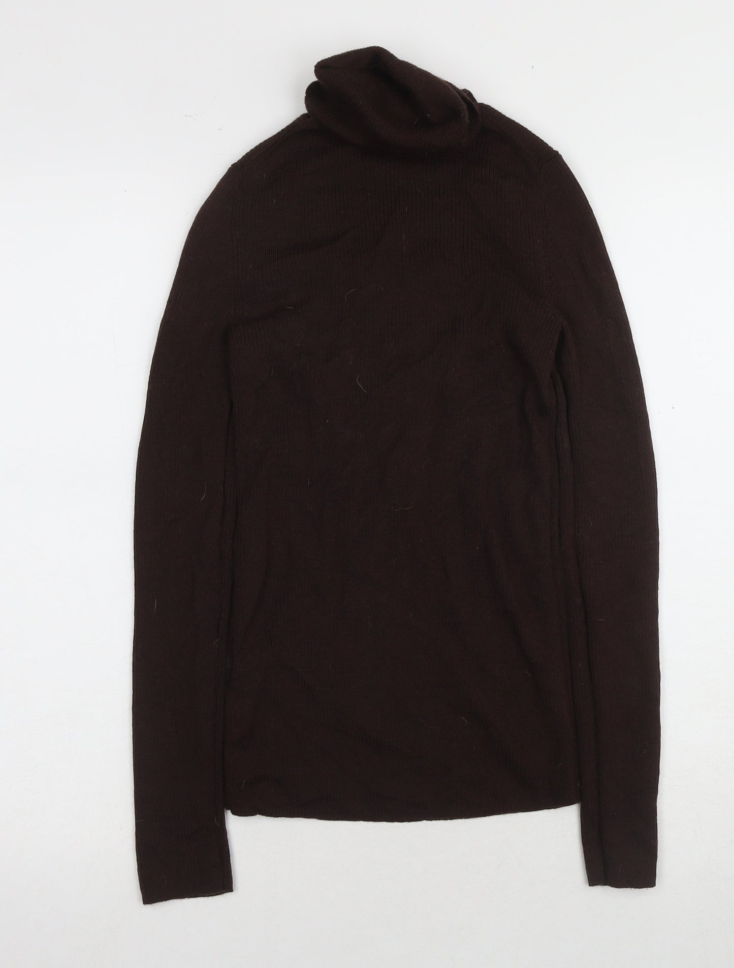UNIQLO Women's Brown Wool Knit Long Sleeve Top - Size S