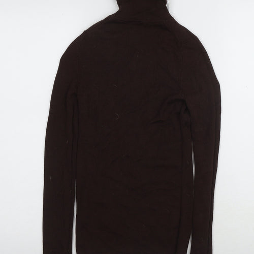 UNIQLO Women's Brown Wool Knit Long Sleeve Top - Size S