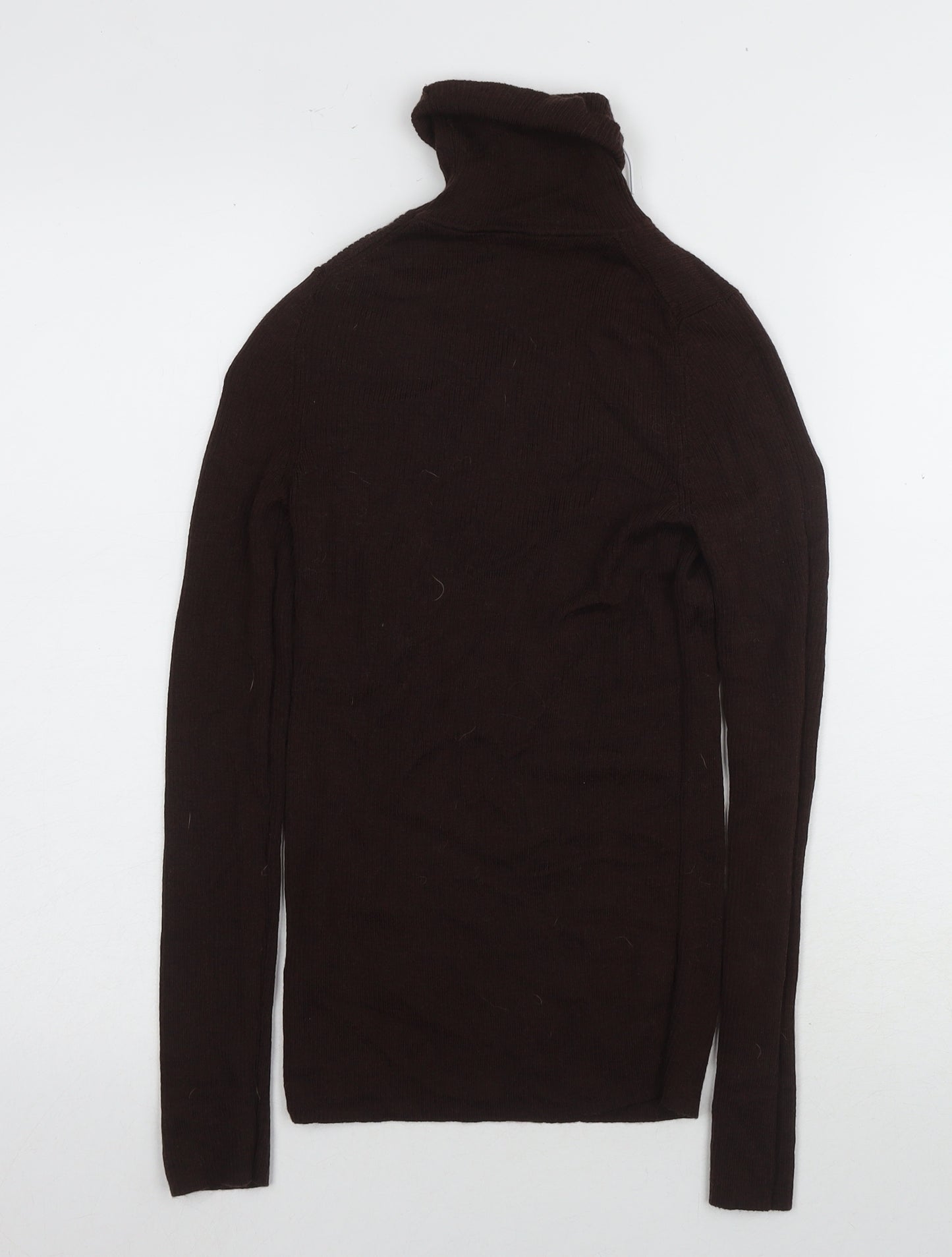UNIQLO Women's Brown Wool Knit Long Sleeve Top - Size S