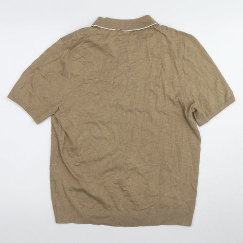 Marks and Spencer Men's Beige M Polo Shirt