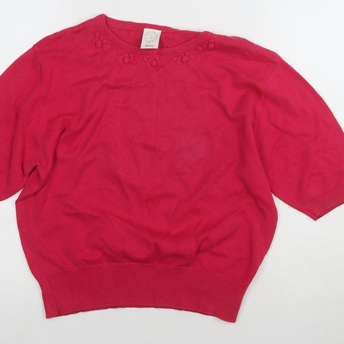 Country Casuals Women's Red Pullover Knit Jumper M