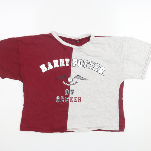 Girls Harry Potter Colourblock T-Shirt Multicoloured 13-14 Years