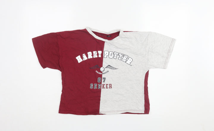 Girls Harry Potter Colourblock T-Shirt Multicoloured 13-14 Years