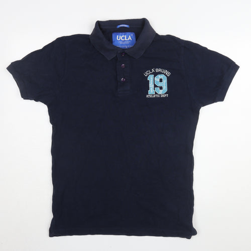UCLA Men's Blue L Polo Shirt with Logo