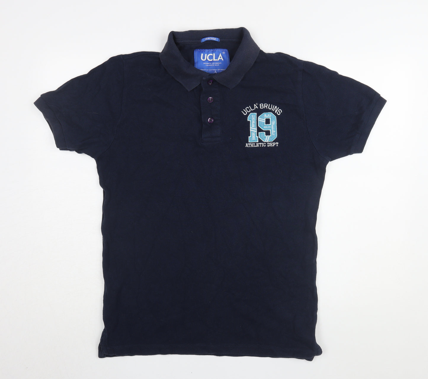 UCLA Men's Blue L Polo Shirt with Logo