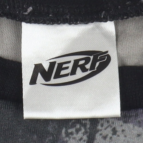 Nerf Boys Grey Camouflage Long Sleeve Jersey T-Shirt 9-10 Years