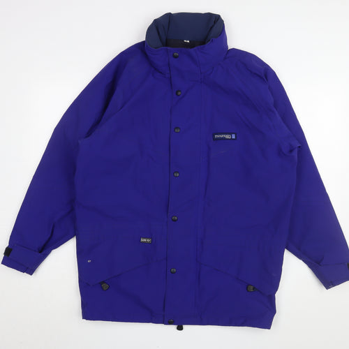 Mountain Range Men's Blue Medium Rain Jacket