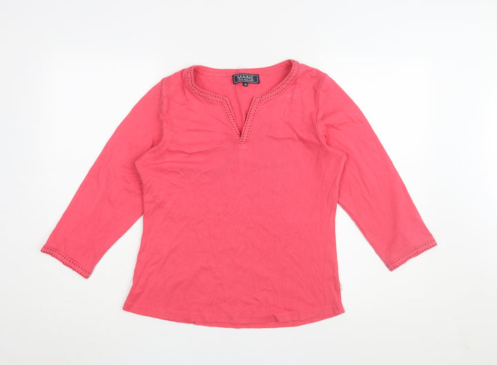 Maine New England Women's Pink Blouse Size 14