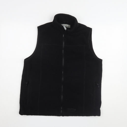 Regatta Black Unisex Waistcoat, Size L, Fleece Zip Casual