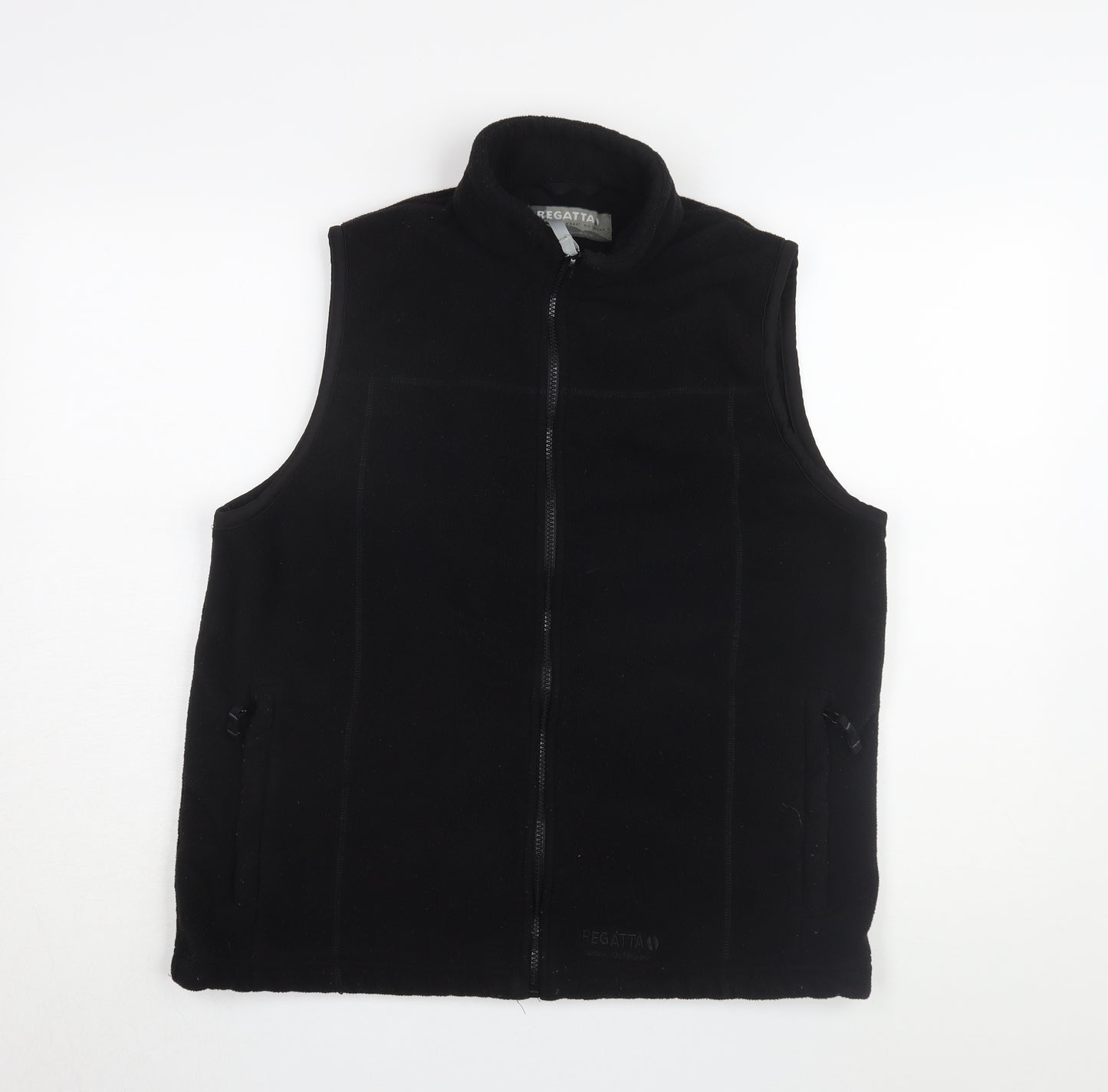 Regatta Black Unisex Waistcoat, Size L, Fleece Zip Casual