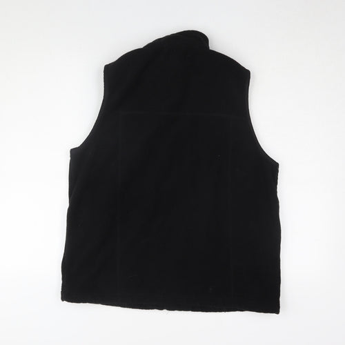 Regatta Black Unisex Waistcoat, Size L, Fleece Zip Casual