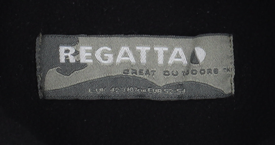 Regatta Black Unisex Waistcoat, Size L, Fleece Zip Casual