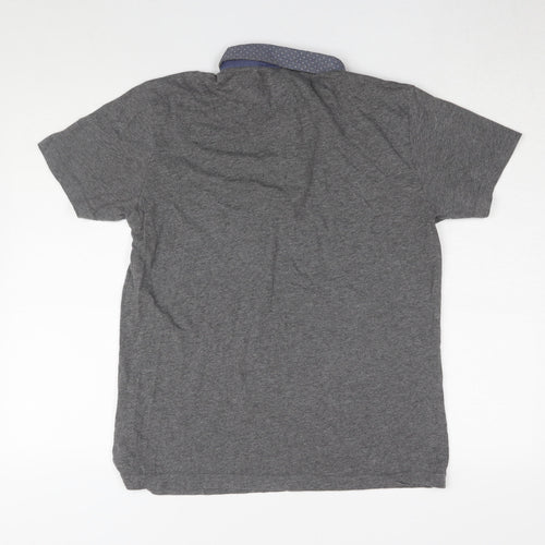 Steel & Jelly Men's Grey Polo, Size L, Short Sleeve