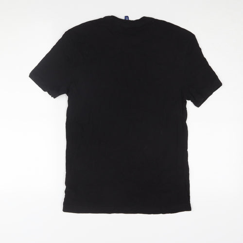 Divided H&M Friends Black T-Shirt, XS, Unisex Adults
