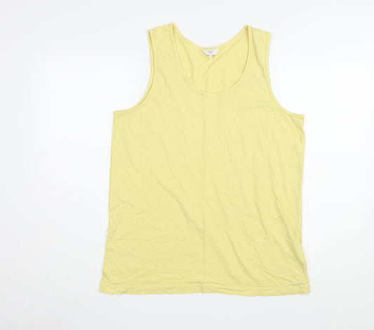 Cotton Traders Women's Yellow M Tank Top