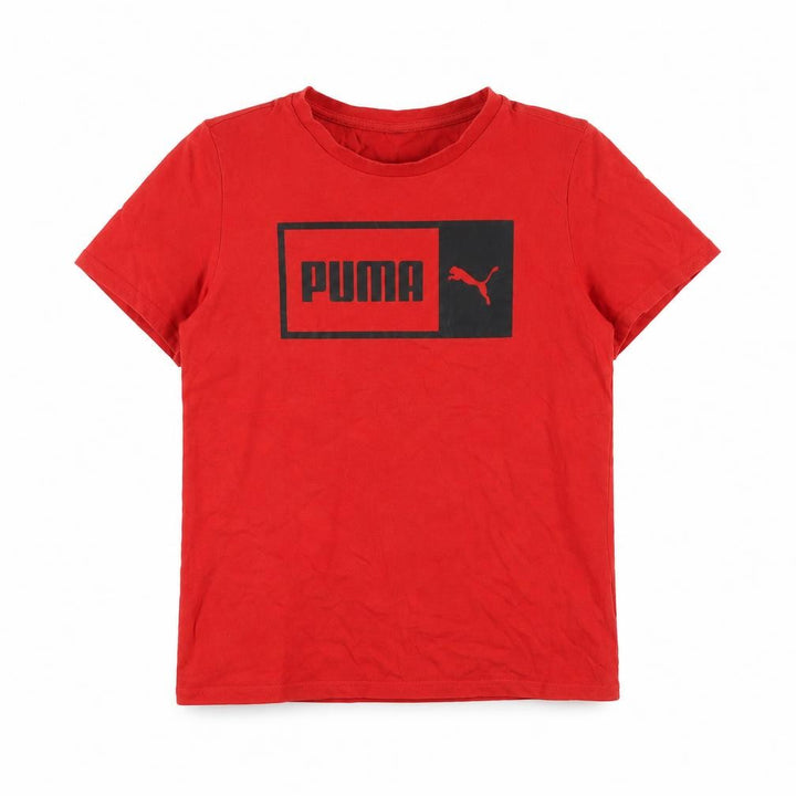Puma Boys Red T-Shirt, 11-12 Years, Logo Style