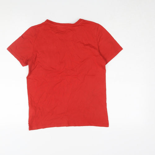 Puma Boys Red T-Shirt, 11-12 Years, Logo Style