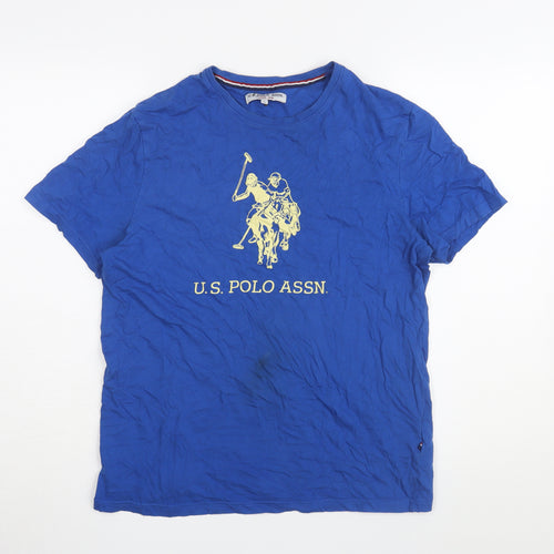 U.S. Polo Assn. Men's Medium Blue Cotton T-Shirt