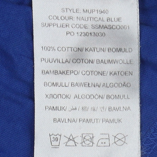 U.S. Polo Assn. Men's Medium Blue Cotton T-Shirt