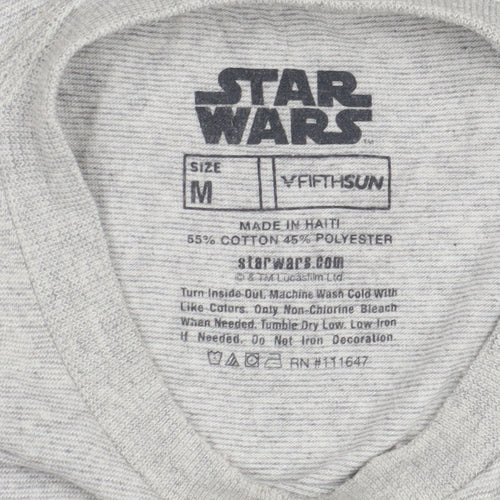 Fifth Sun Men's Grey Star Wars Alphabet T-Shirt M