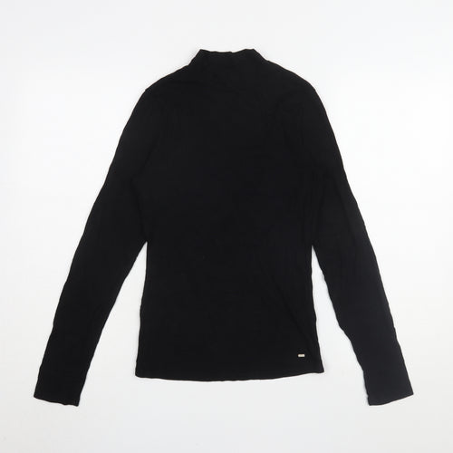 Ted Baker Women’s Black Slim T-Shirt, Size 2, Long Sleeve