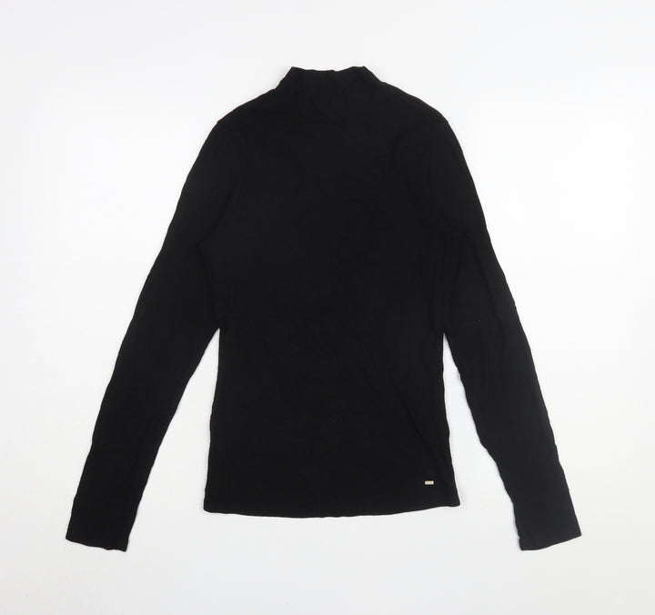 Ted Baker Women’s Black Slim T-Shirt, Size 2, Long Sleeve