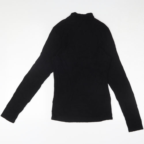 Ted Baker Women’s Black Slim T-Shirt, Size 2, Long Sleeve