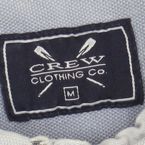 Crew Clothing Co. Men's Blue Medium Cotton Polo Shirt