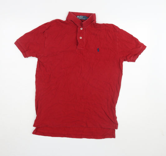 Ralph Lauren Men's Red Polo Shirt, Size S, Short Sleeve