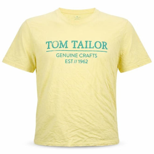 Tom Tailor Men’s Yellow 2XL Organic Cotton T-Shirt