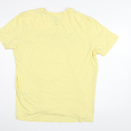 Tom Tailor Men’s Yellow 2XL Organic Cotton T-Shirt