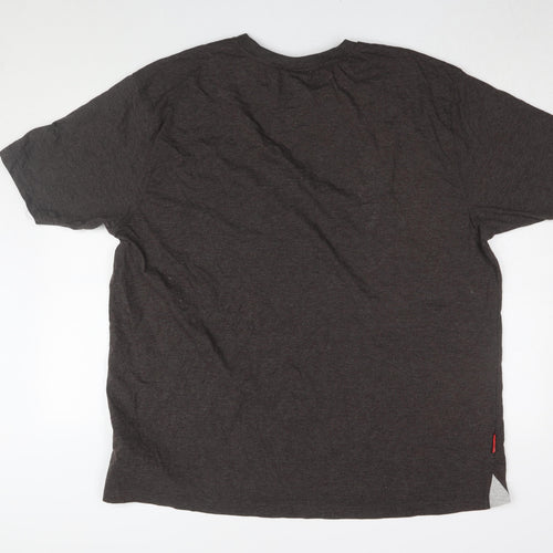 Slazenger Men's Brown 4XL Short Sleeve T-Shirt
