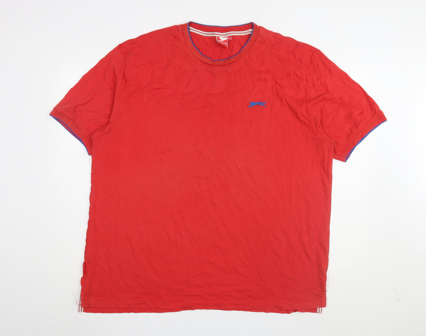 Slazenger Men's Red 3XL Cotton Crew Neck T-Shirt