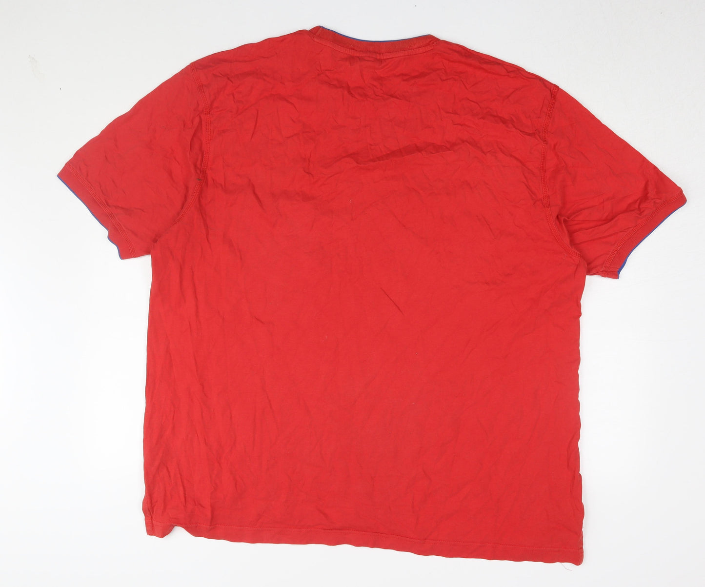 Slazenger Men's Red 3XL Cotton Crew Neck T-Shirt