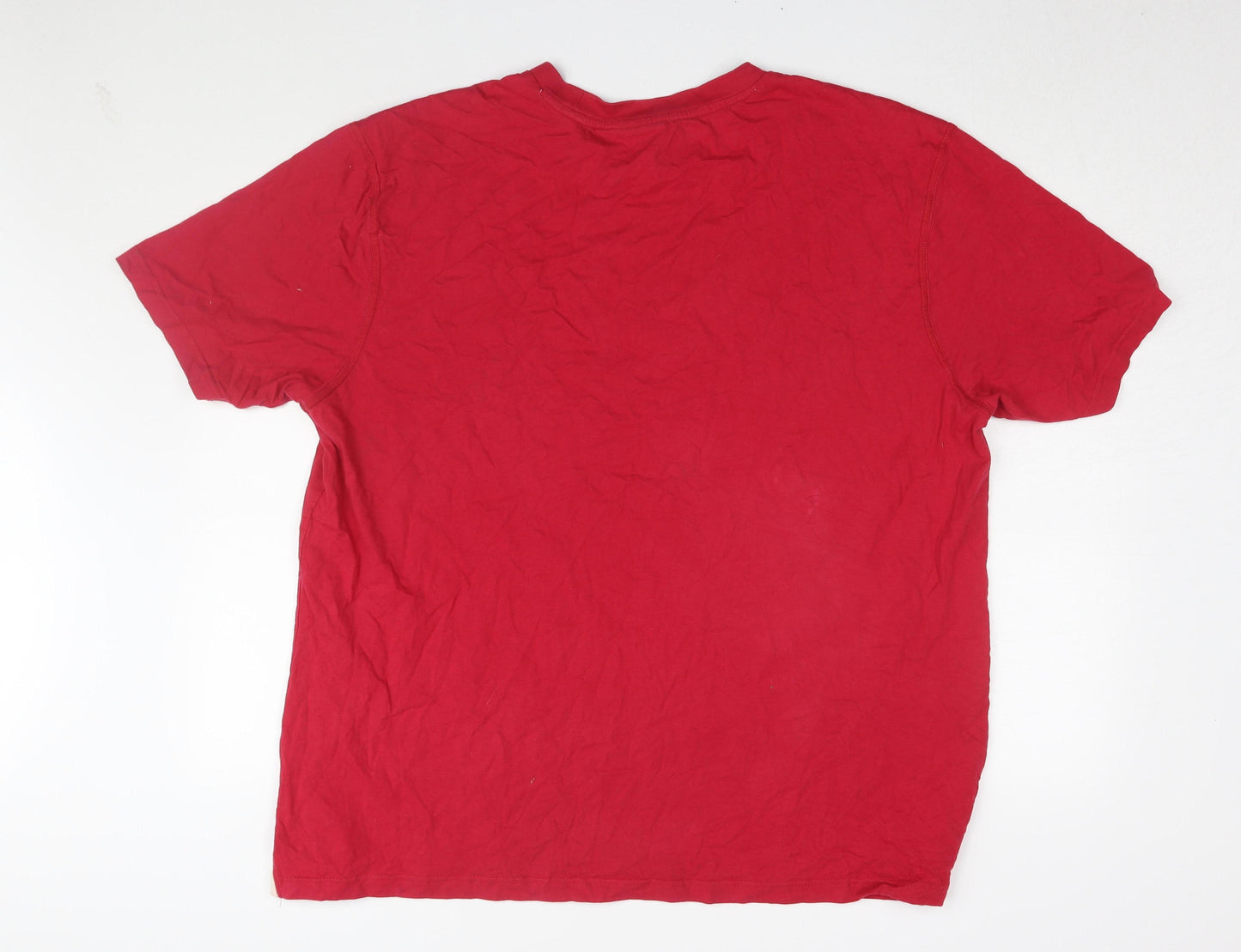 Slazenger Men's Red 2XL Cotton Crew Neck T-Shirt