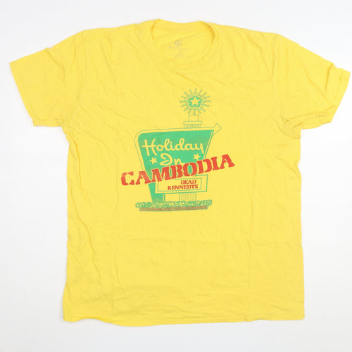 Dead Kennedys Men's Yellow XL Band T-Shirt