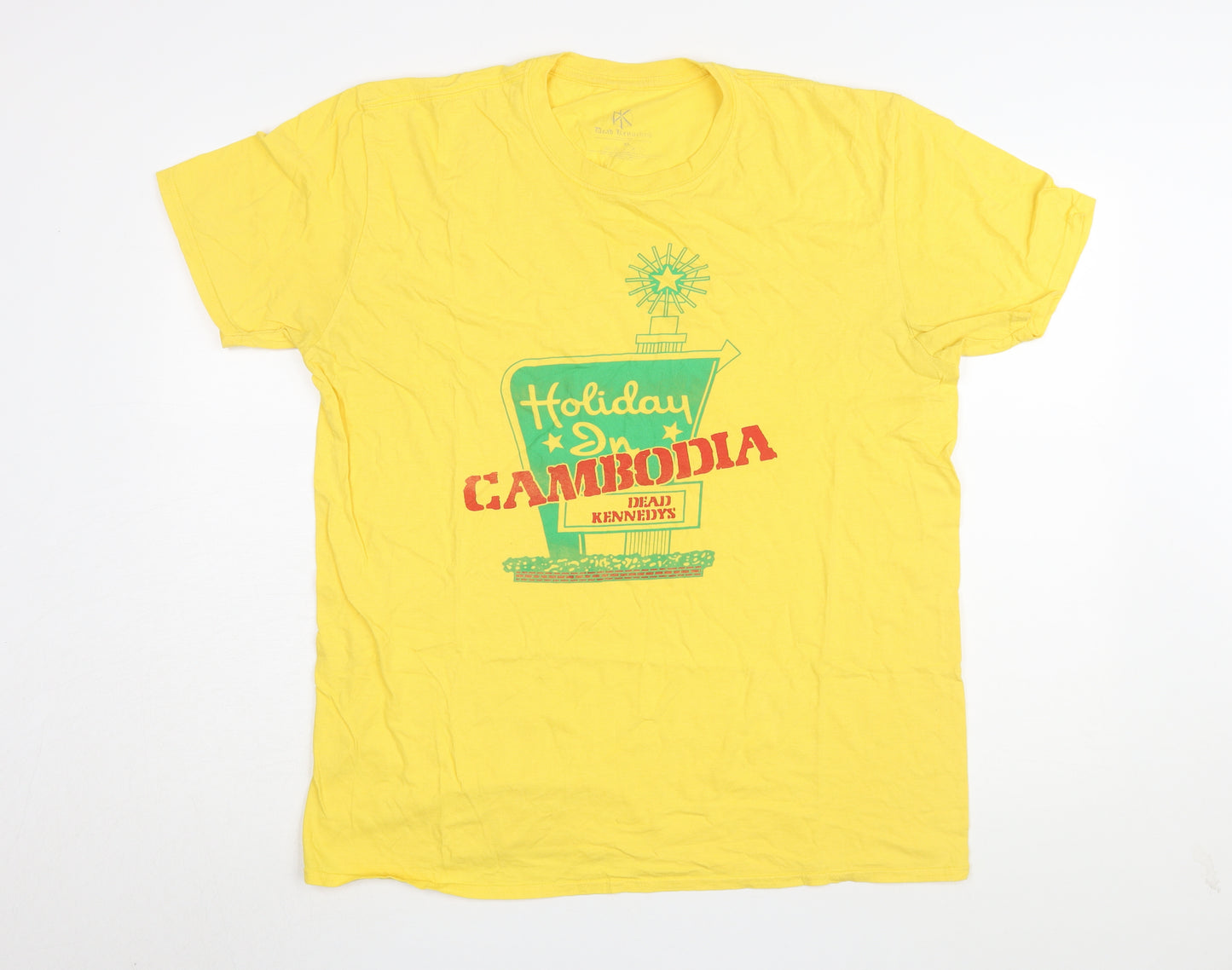 Dead Kennedys Men's Yellow XL Band T-Shirt