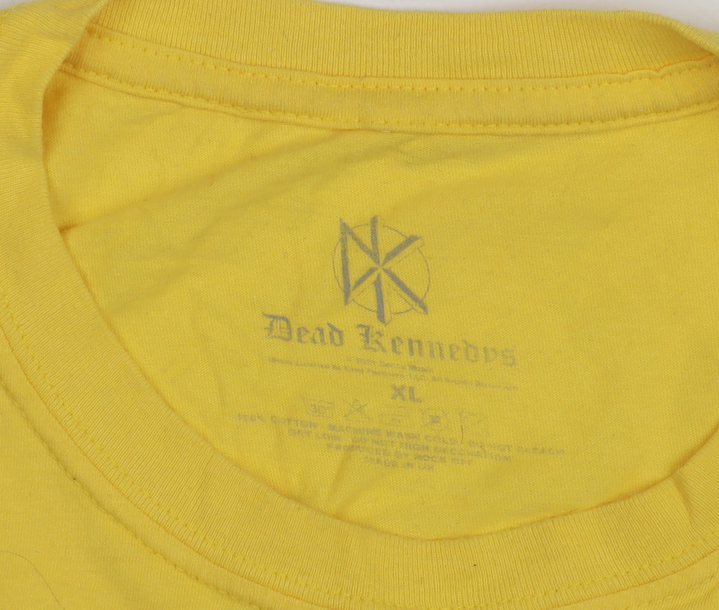 Dead Kennedys Men's Yellow XL Band T-Shirt