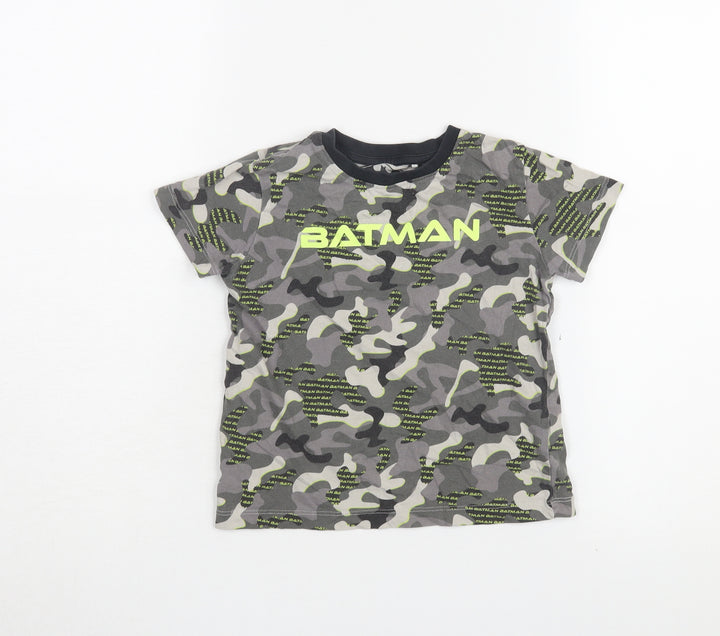 Next Boys Grey Batman Camo T-Shirt - 4-5 Years