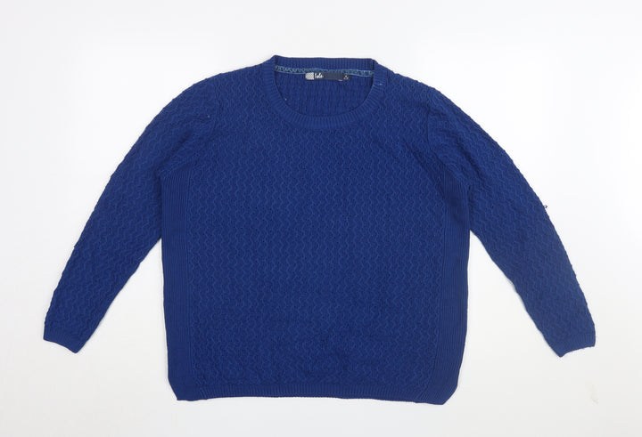 Isle Women's Blue Knit Pullover Jumper, M