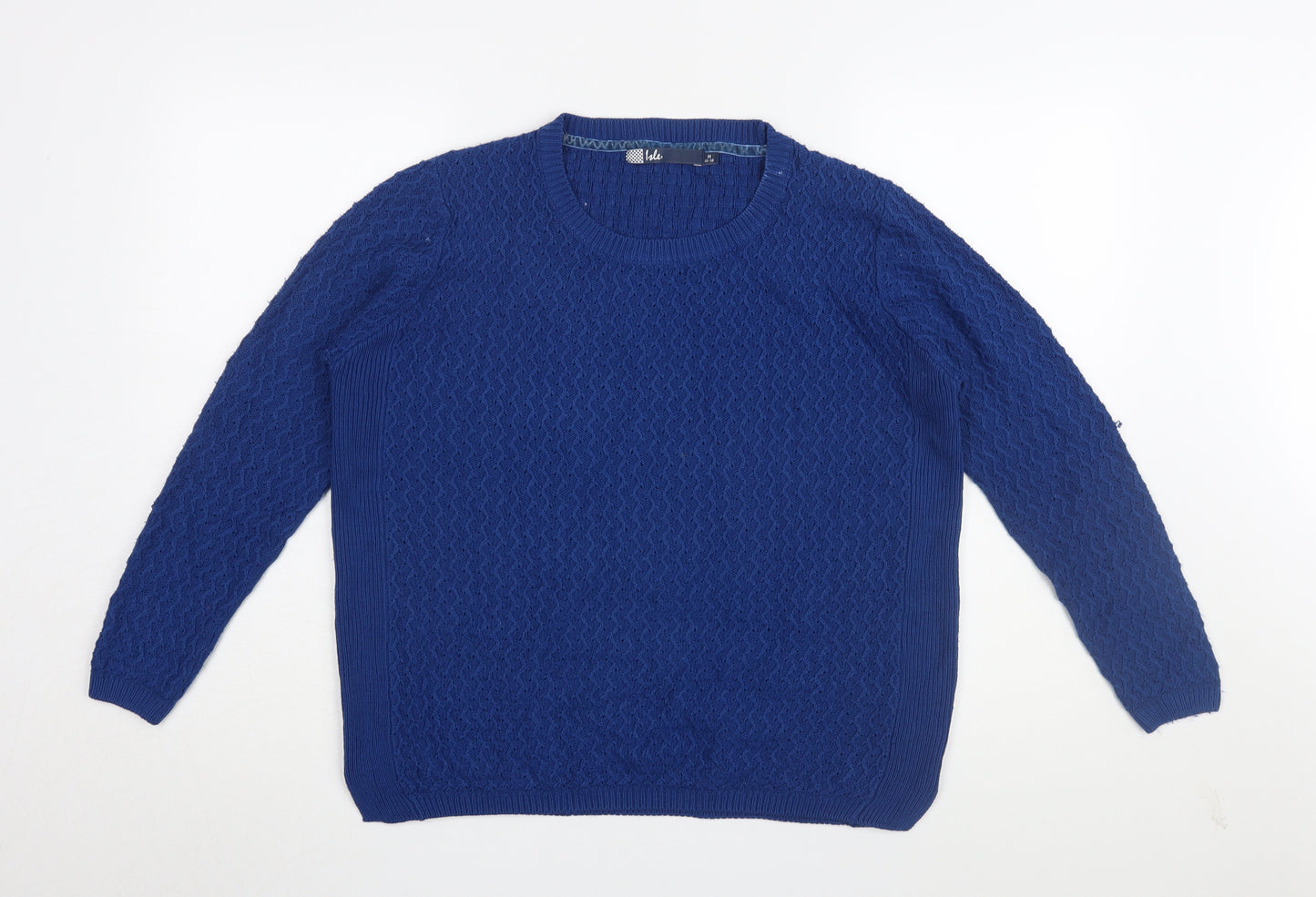 Isle Women's Blue Knit Pullover Jumper, M