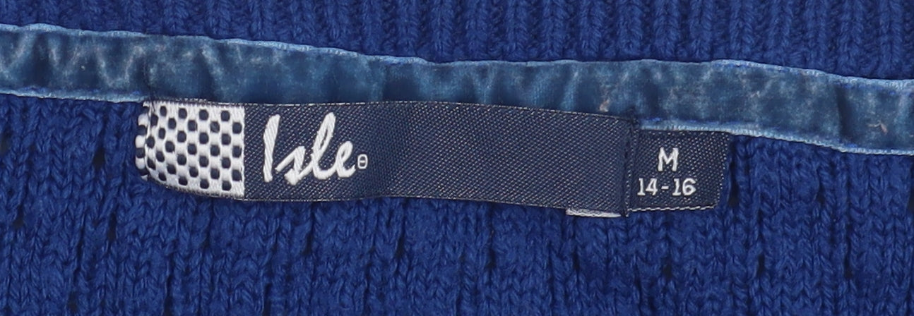 Isle Women's Blue Knit Pullover Jumper, M