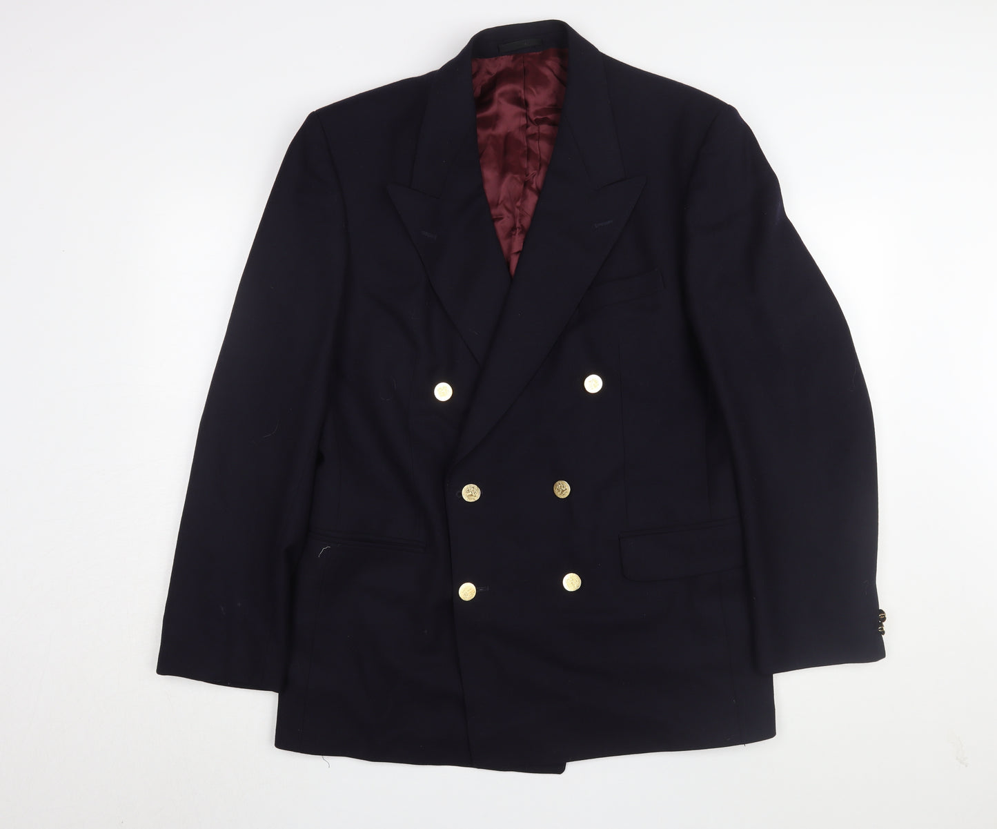 Magee Men's Black Regular Double-Breasted Blazer 40R