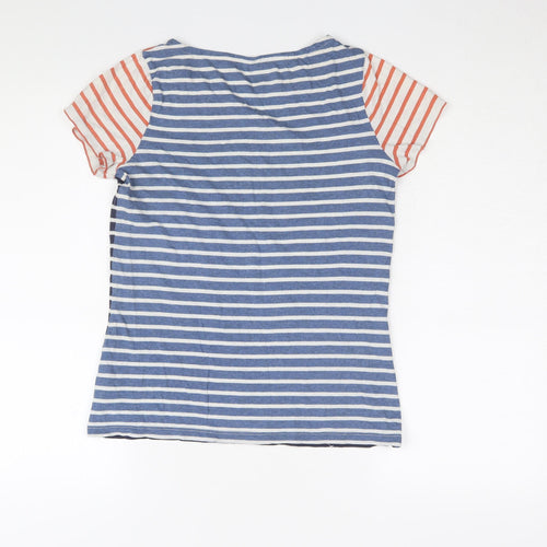 Boden Women's Multicoloured Striped T-Shirt Size 8