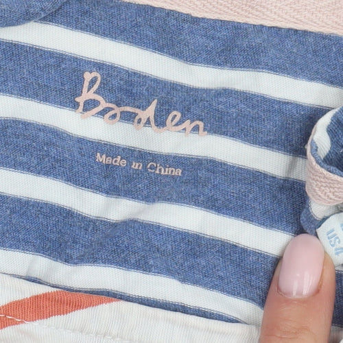 Boden Women's Multicoloured Striped T-Shirt Size 8