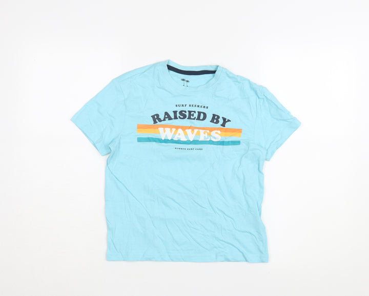 Pepperts Boys Blue Graphic Print T-Shirt 8-10 Years