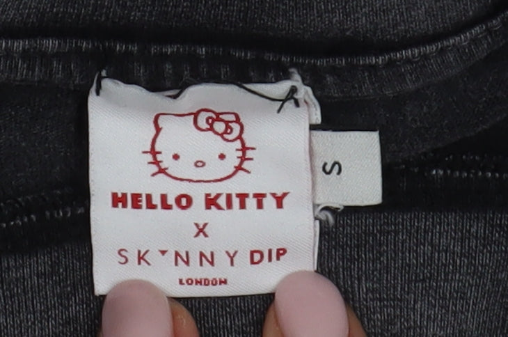 Skinnydip Women's Black Hello Kitty T-Shirt S